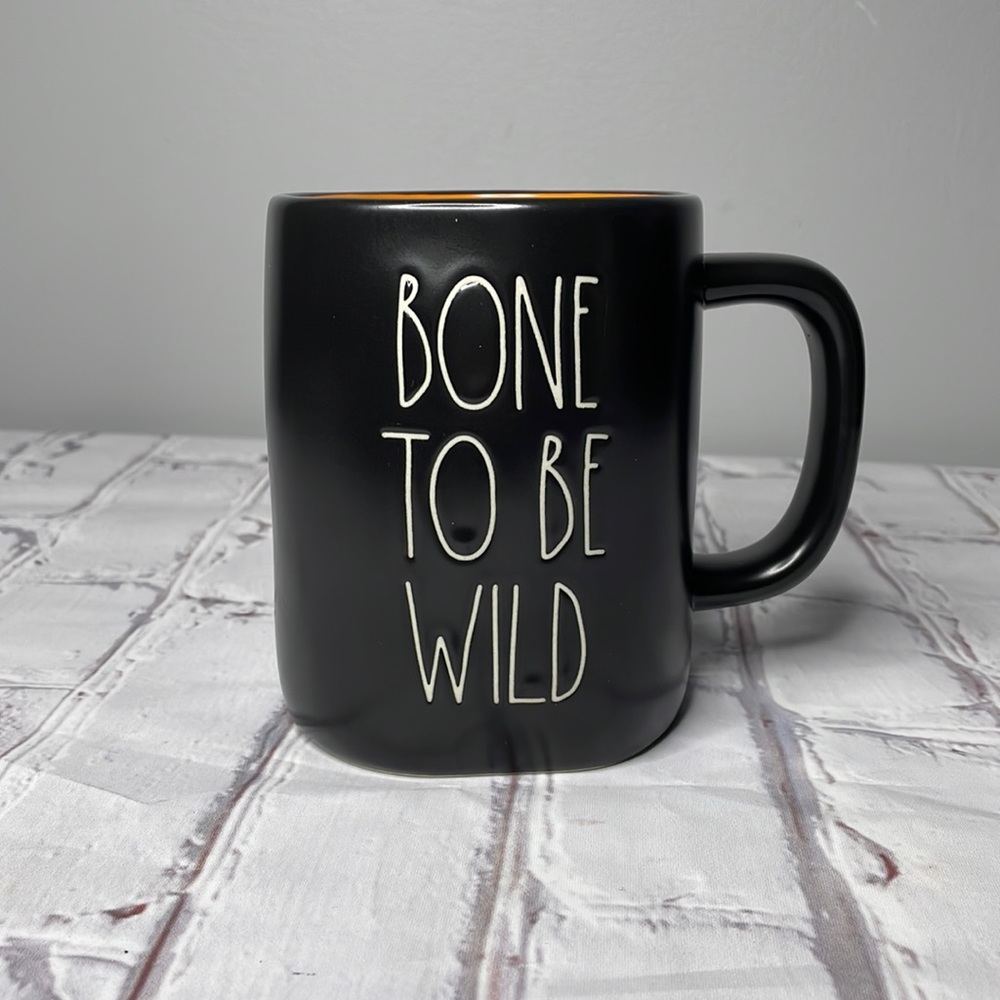 Rae Dunn BONE TO BE WILD Halloween Mug